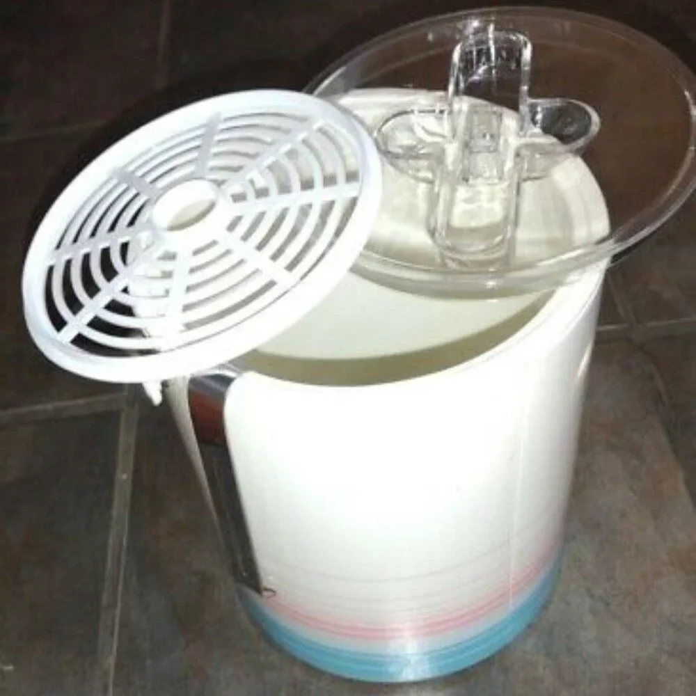 Vintage 1970s Thermo-Serv Ice Bucket with Lid & Handle-LIKE NEW